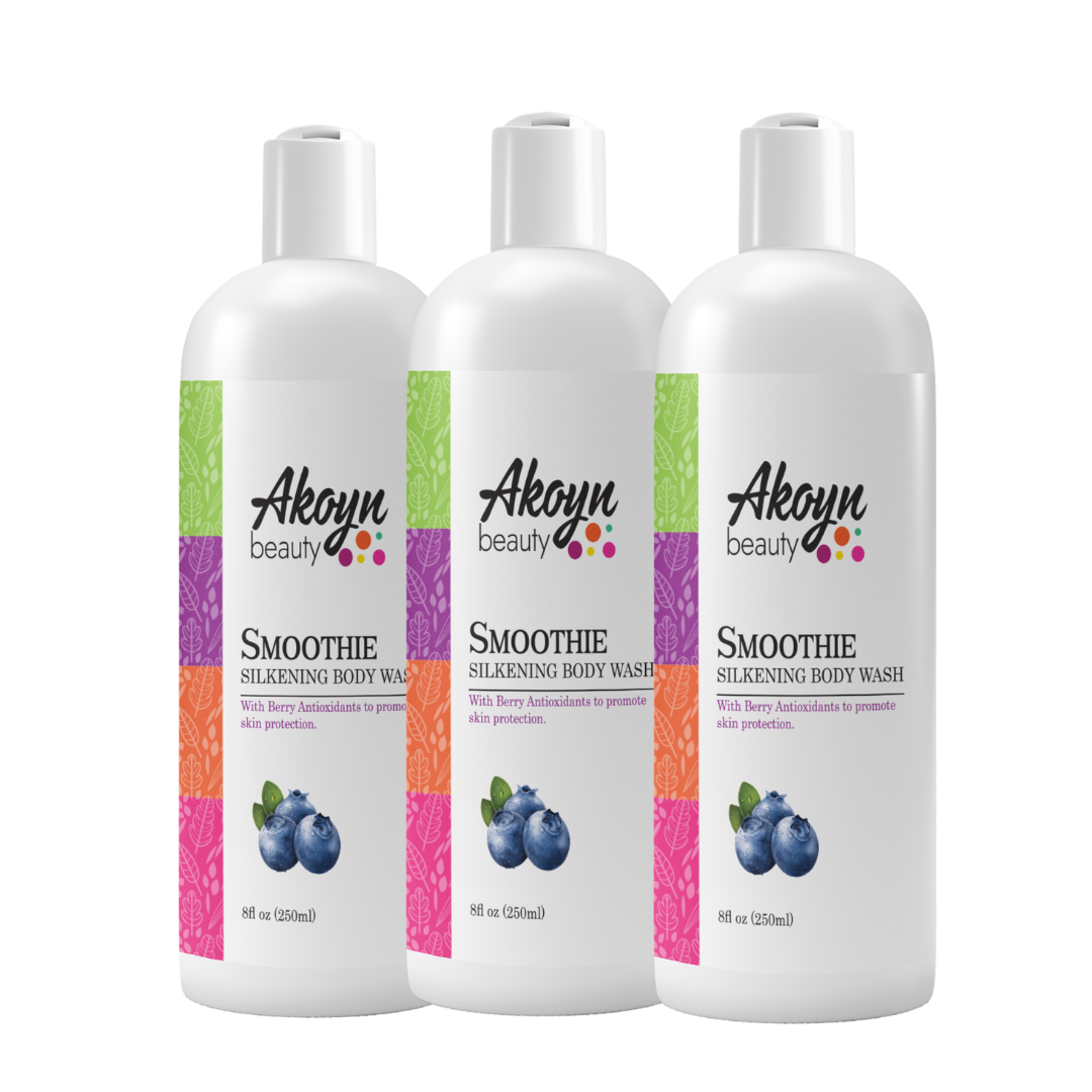 3 Pack 8 ounce Smoothie Body Wash
