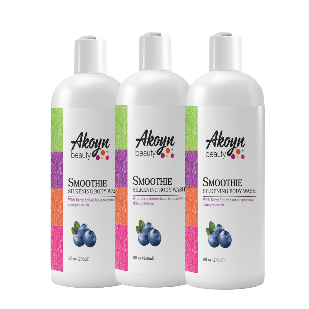 3 Pack 8 ounce Smoothie Body Wash